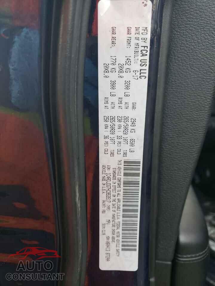 DODGE DURANGO 2017 - 1C4RDJDG7HC953517