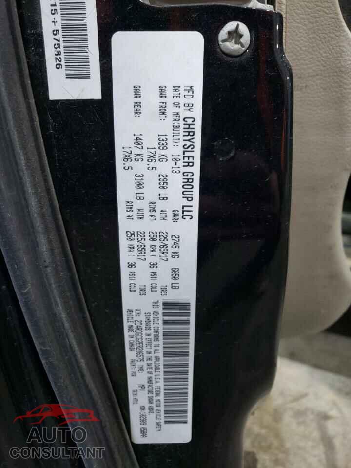 DODGE CARAVAN 2014 - 2C4RDGCG2ER206575