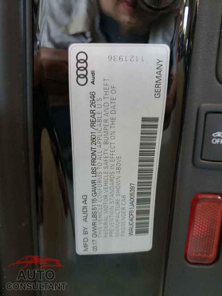 AUDI S5/RS5 2018 - WAUC4CF51JA005397