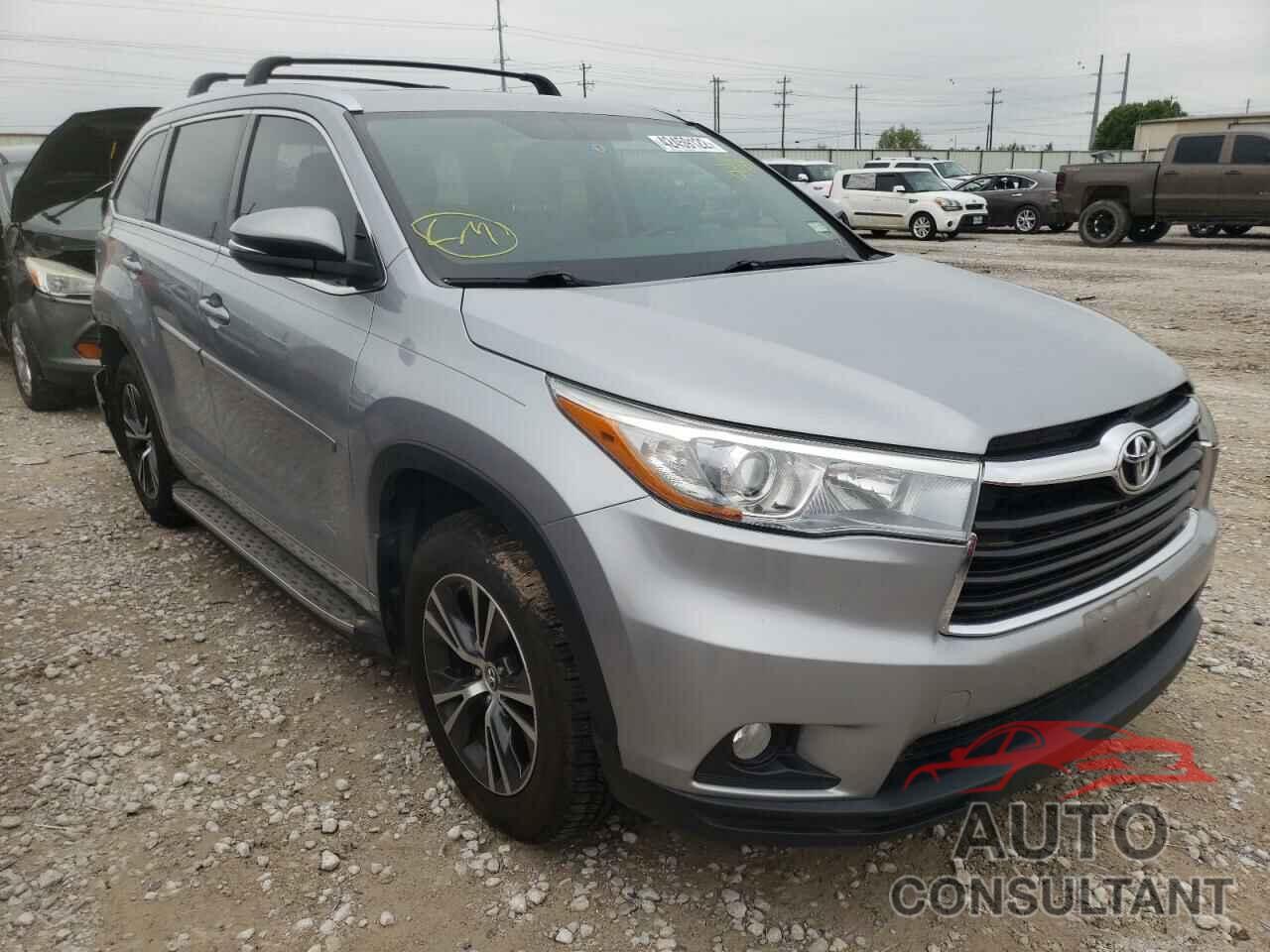 TOYOTA HIGHLANDER 2016 - 5TDKKRFHXGS125129