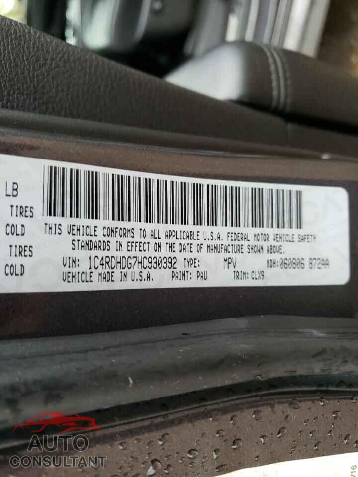 DODGE DURANGO 2017 - 1C4RDHDG7HC930392