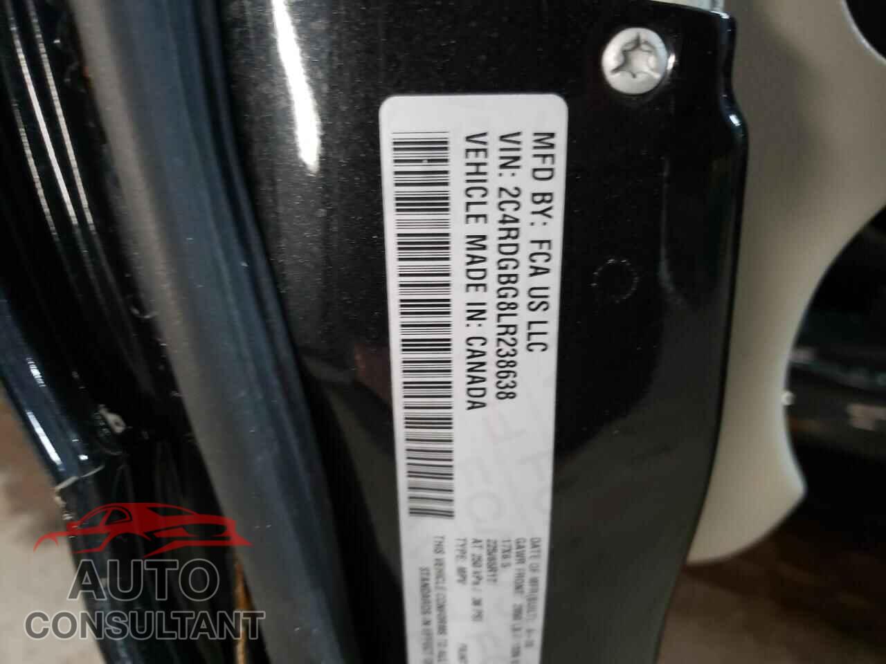 DODGE CARAVAN 2020 - 2C4RDGBG8LR238638
