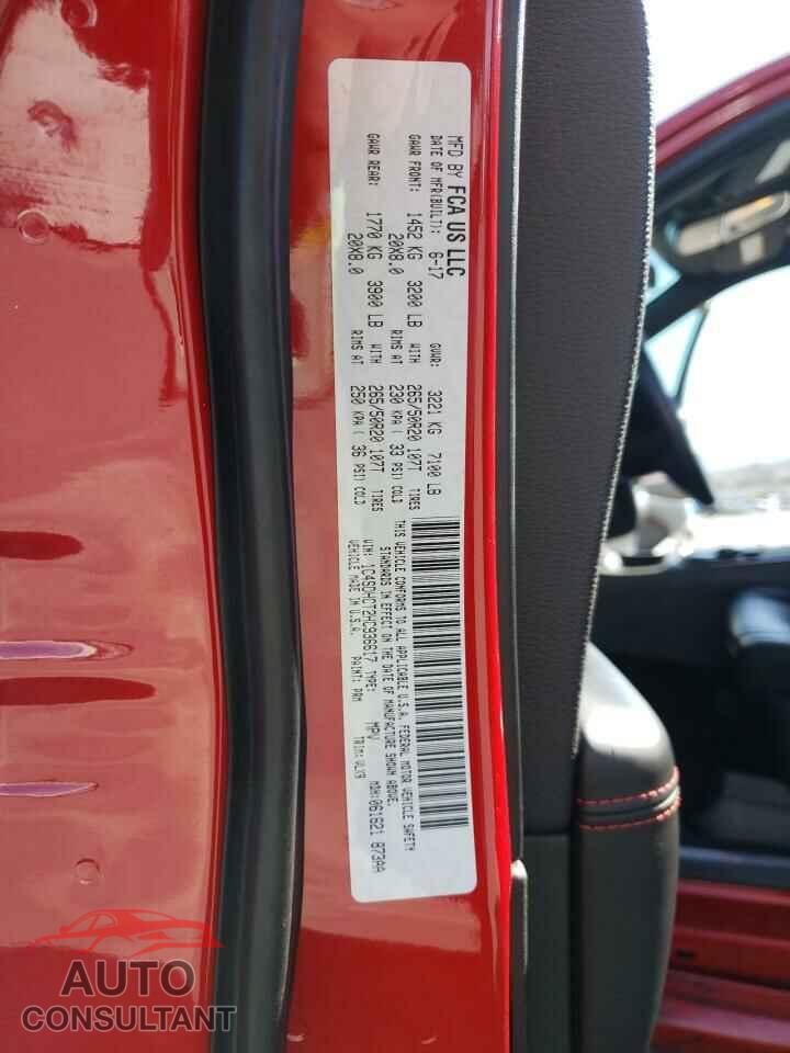 DODGE DURANGO 2017 - 1C4SDHCT2HC936617