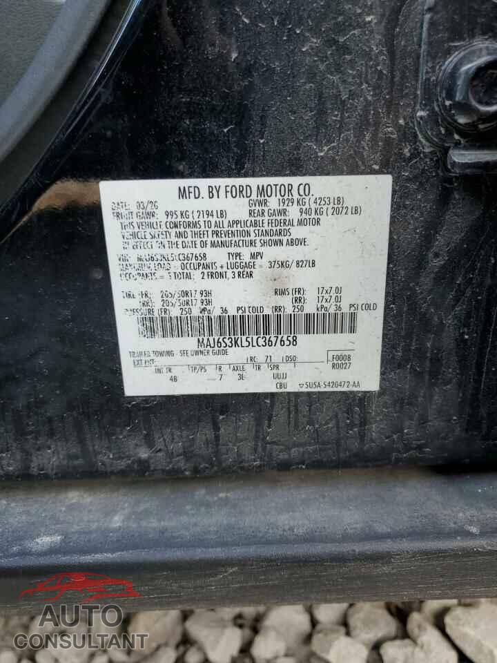FORD ECOSPORT 2020 - MAJ6S3KL5LC367658