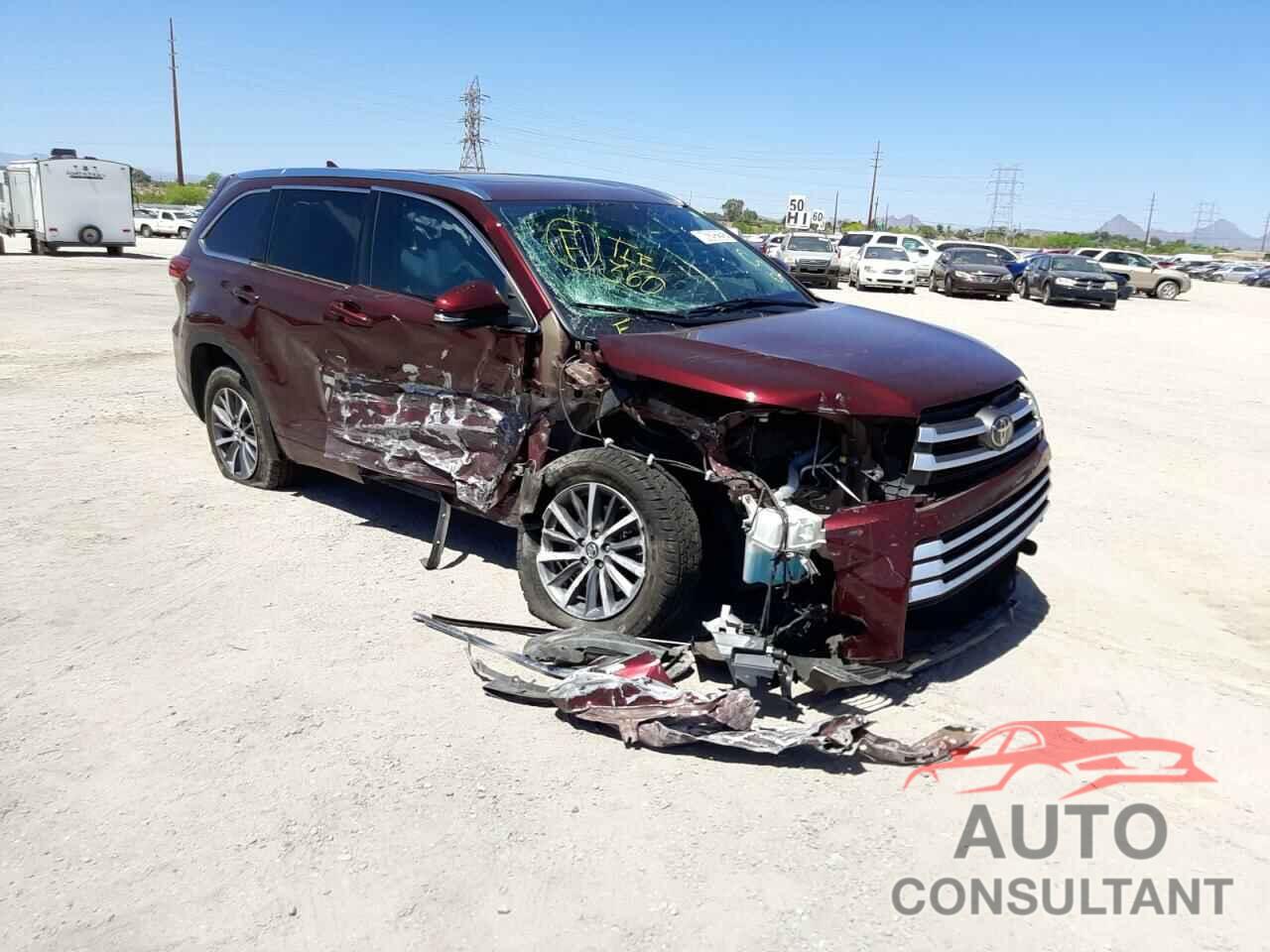 TOYOTA HIGHLANDER 2017 - 5TDKZRFH5HS233333