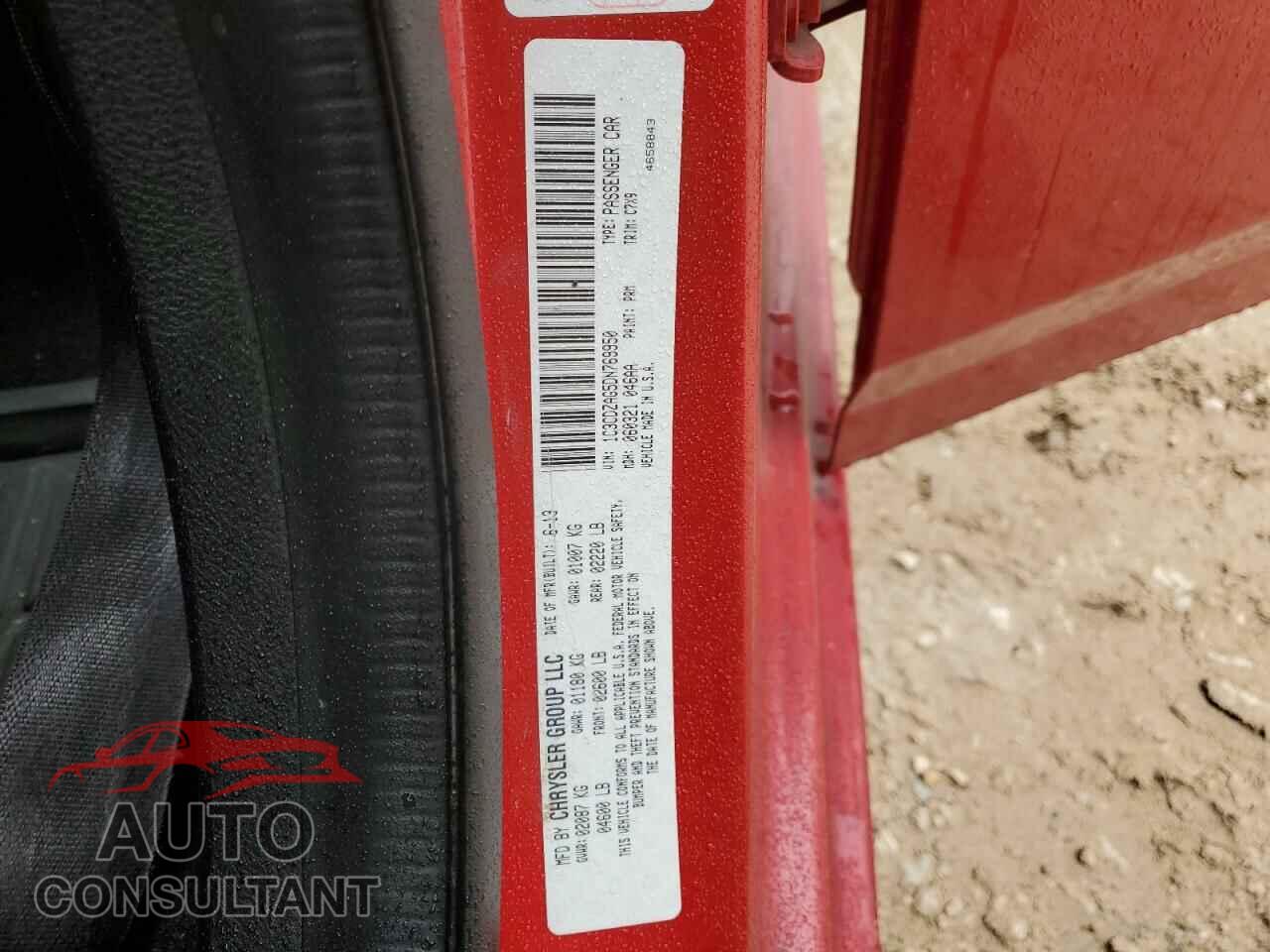 DODGE AVENGER 2013 - 1C3CDZAG5DN769950