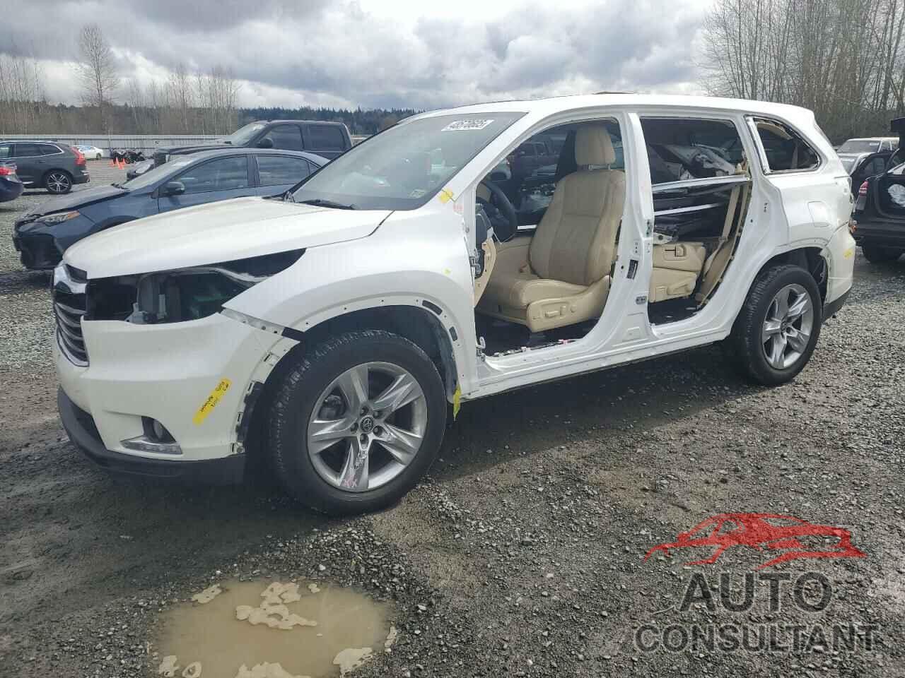 TOYOTA HIGHLANDER 2016 - 5TDDKRFH5GS281104