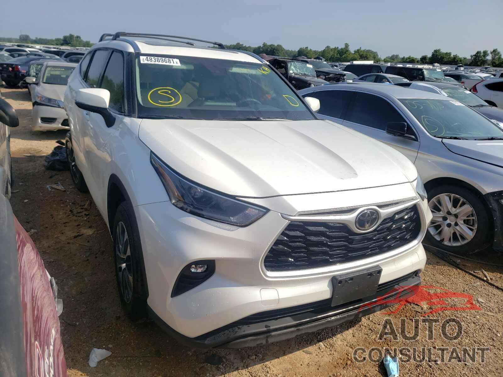 TOYOTA HIGHLANDER 2021 - 5TDGZRBH8MS080145