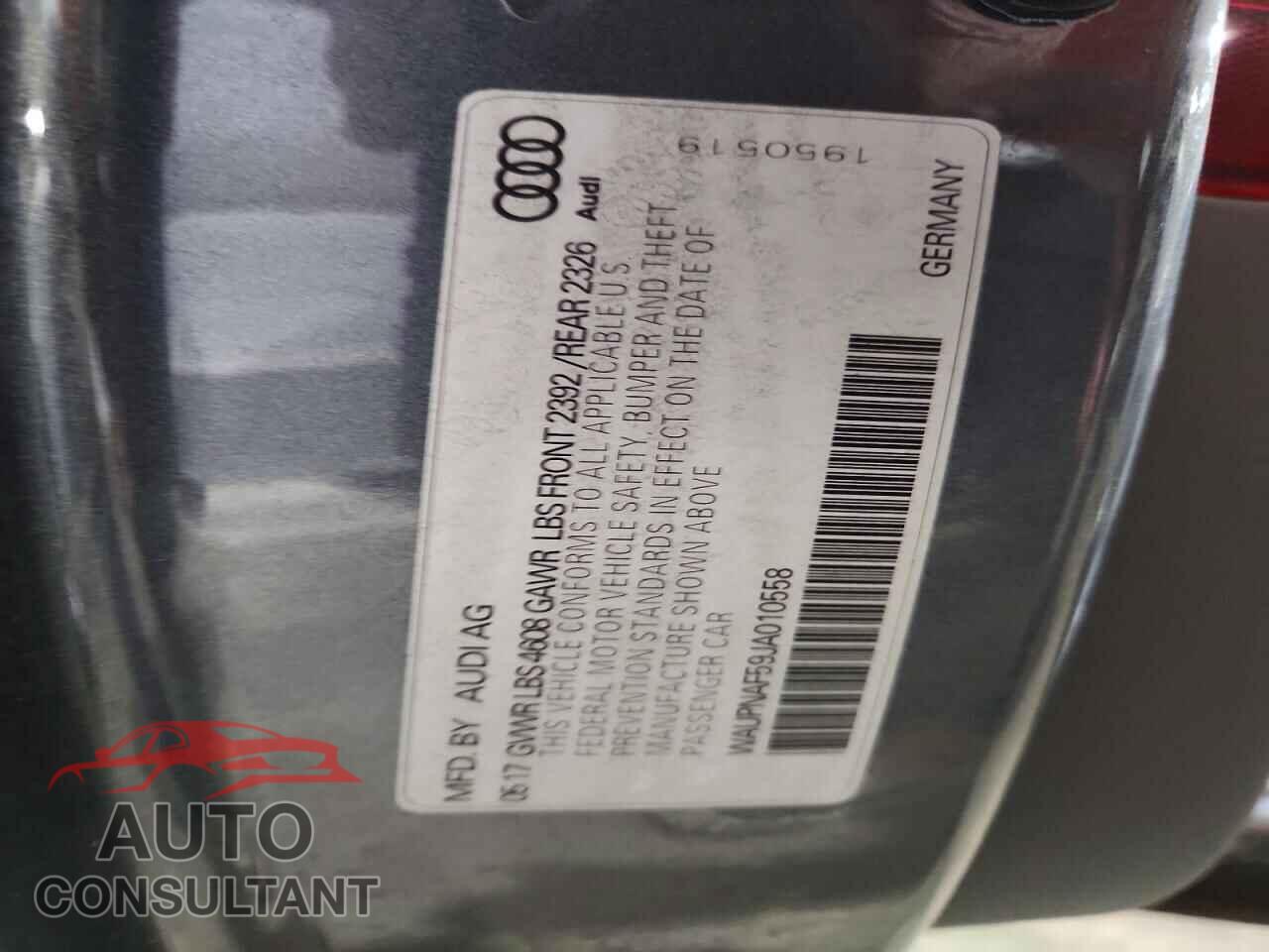 AUDI A5 2018 - WAUPNAF59JA010558