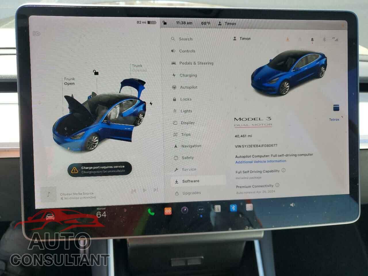 TESLA MODEL 3 2018 - 5YJ3E1EB4JF080677