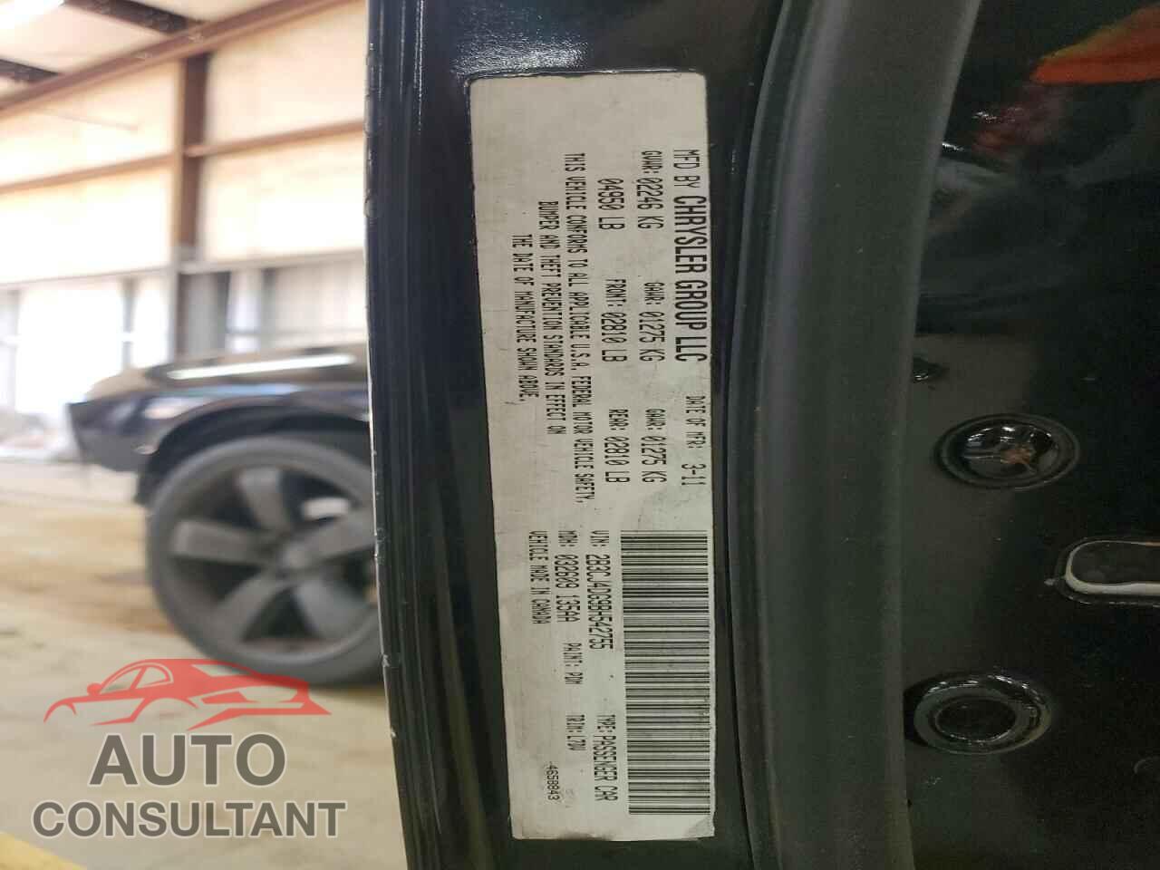 DODGE CHALLENGER 2011 - 2B3CJ4DG9BH542755