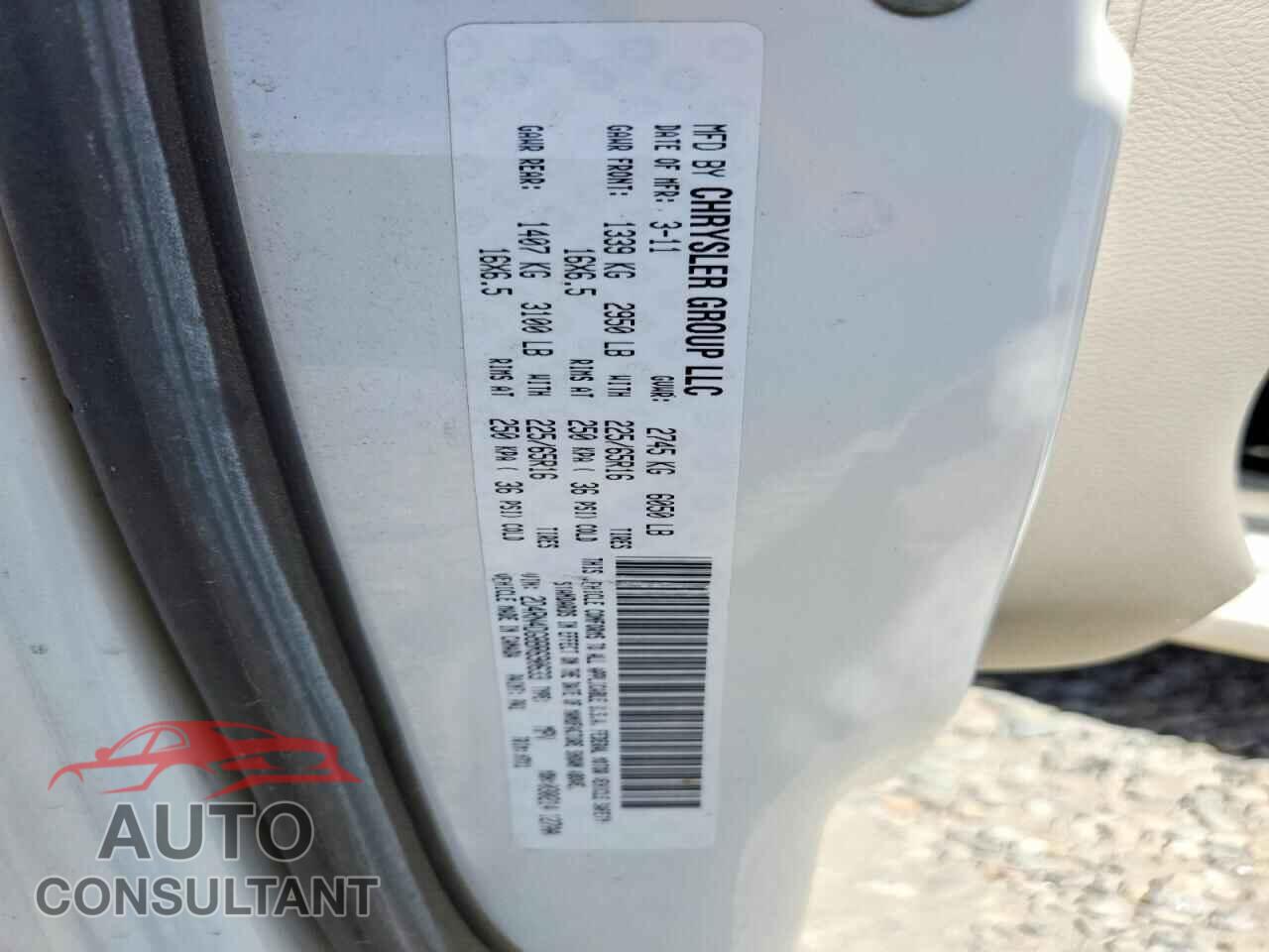 DODGE CARAVAN 2011 - 2D4RN4DG8BR690633
