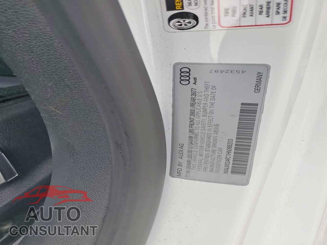 AUDI A7 2017 - WAUW2AFC1HN068203