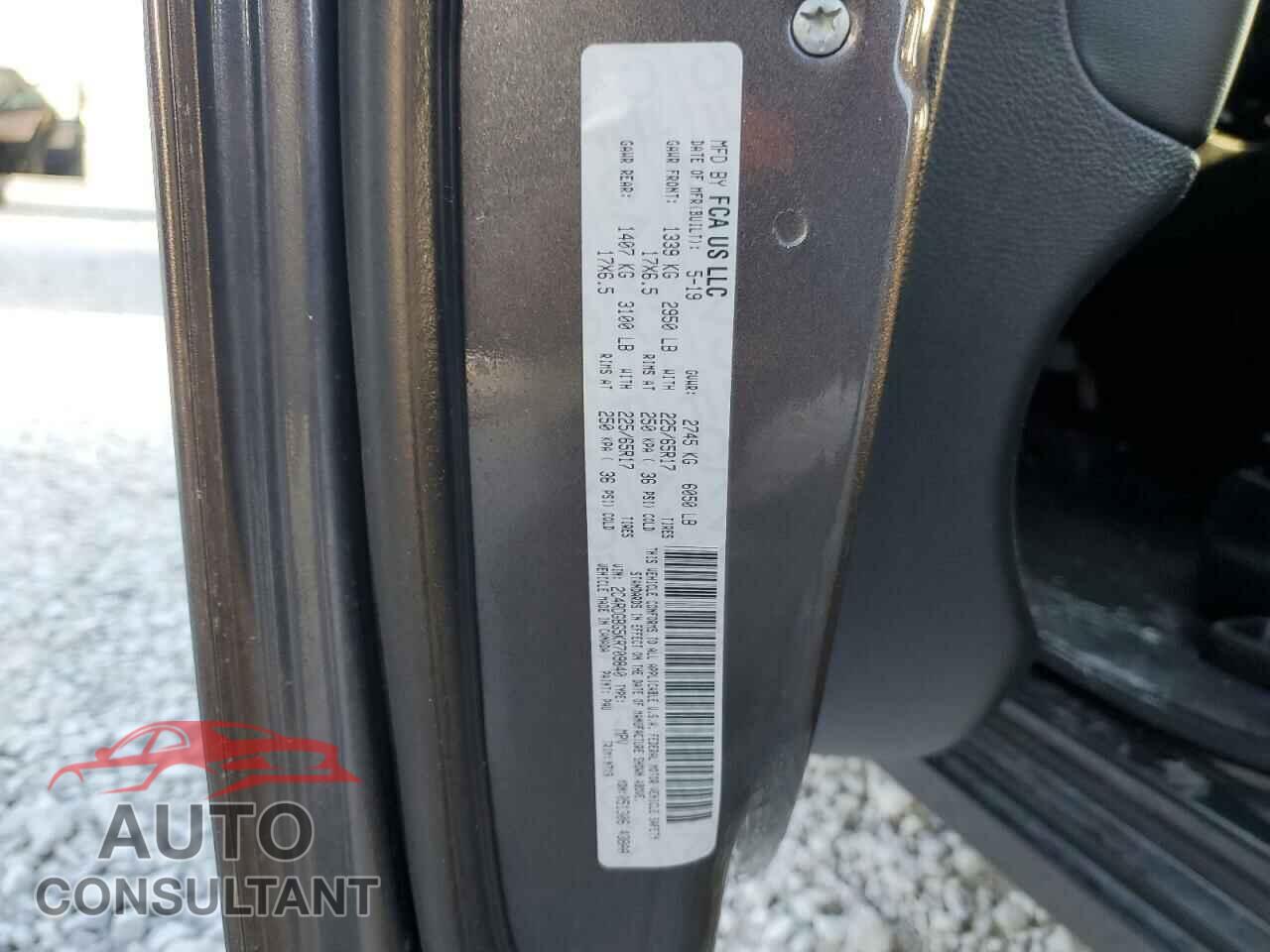 DODGE CARAVAN 2019 - 2C4RDGBG5KR709840