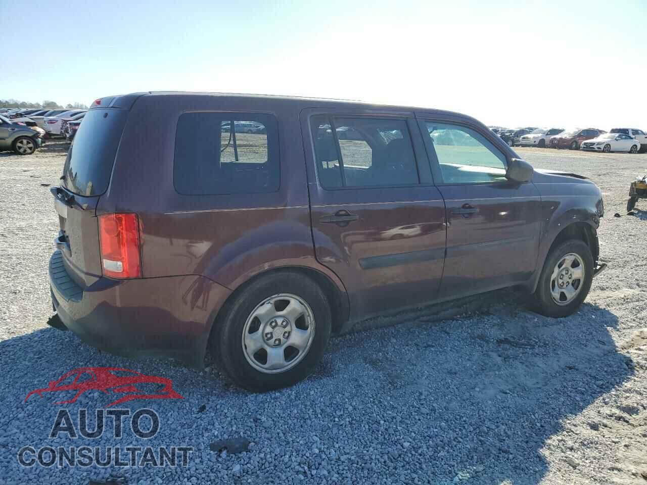 HONDA PILOT 2012 - 5FNYF3H29CB037210
