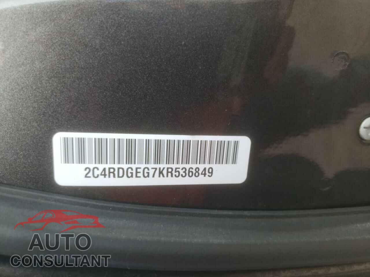 DODGE CARAVAN 2019 - 2C4RDGEG7KR536849