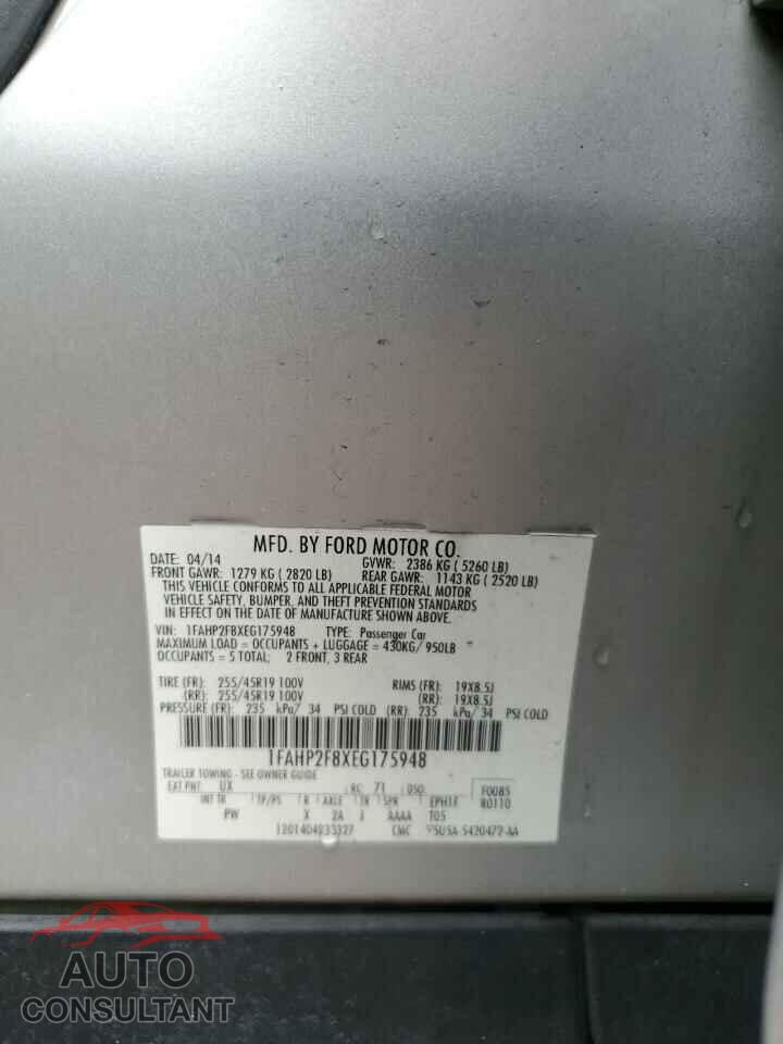 FORD TAURUS 2014 - 1FAHP2F8XEG175948