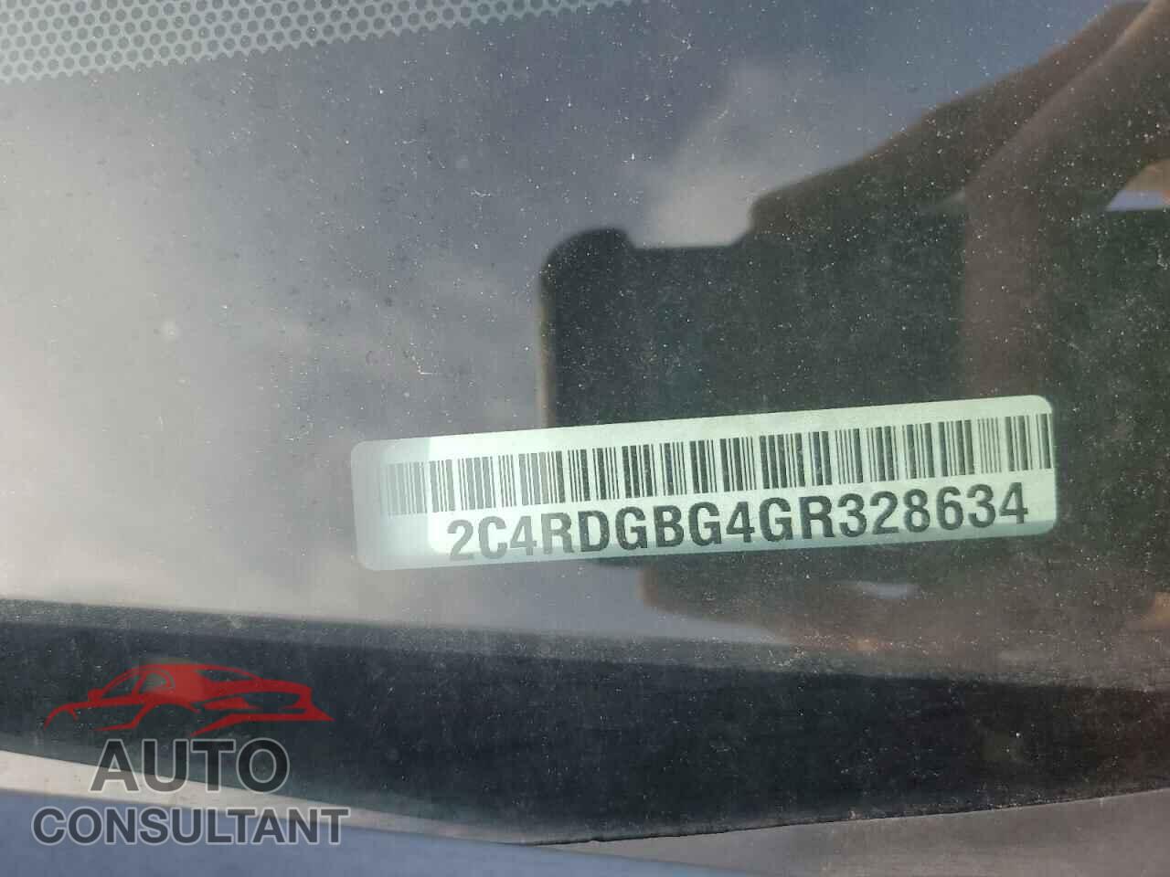 DODGE CARAVAN 2016 - 2C4RDGBG4GR328634