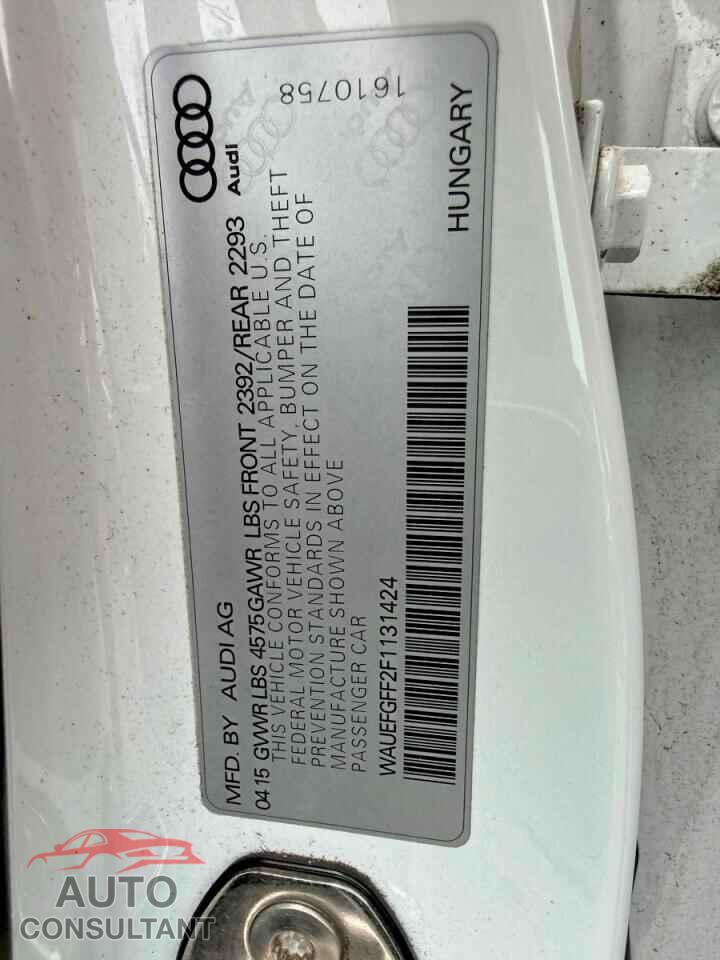 AUDI A3 2015 - WAUEFGFF2F1131424