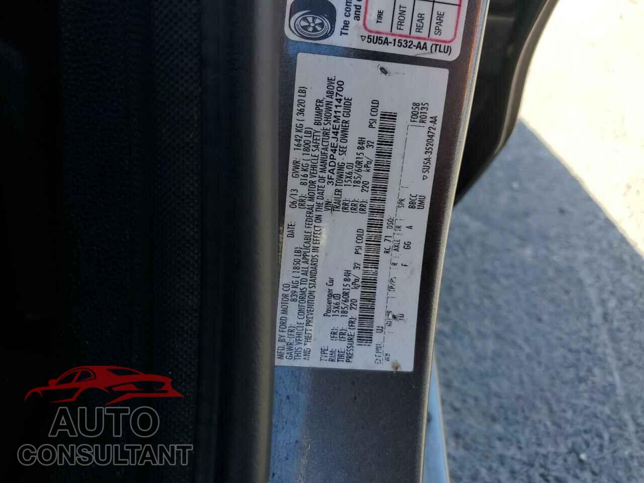 FORD FIESTA 2014 - 3FADP4EJ4EM114700