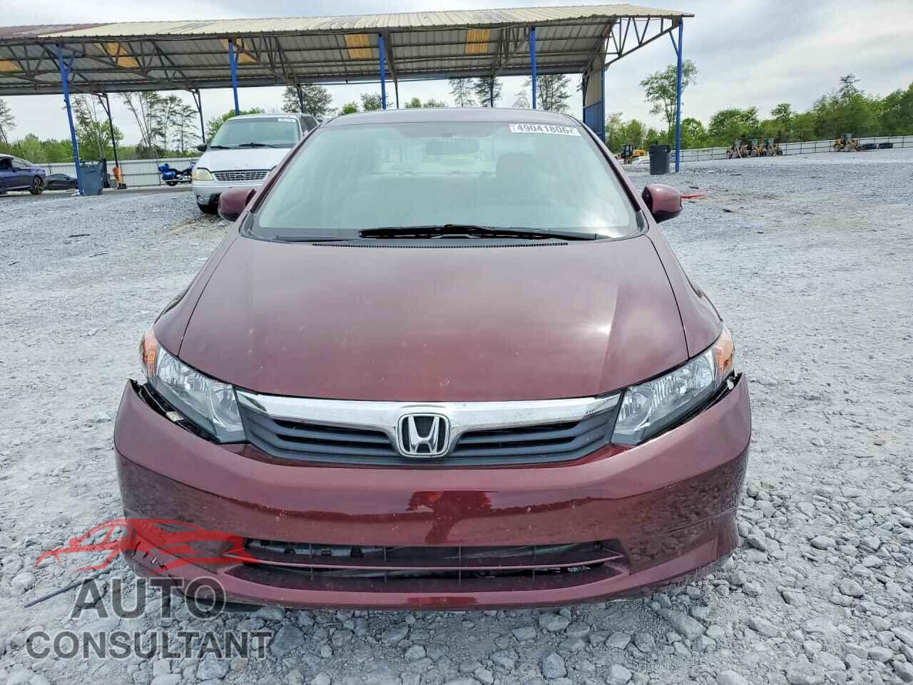 HONDA CIVIC 2012 - 19XFB2F55CE102392