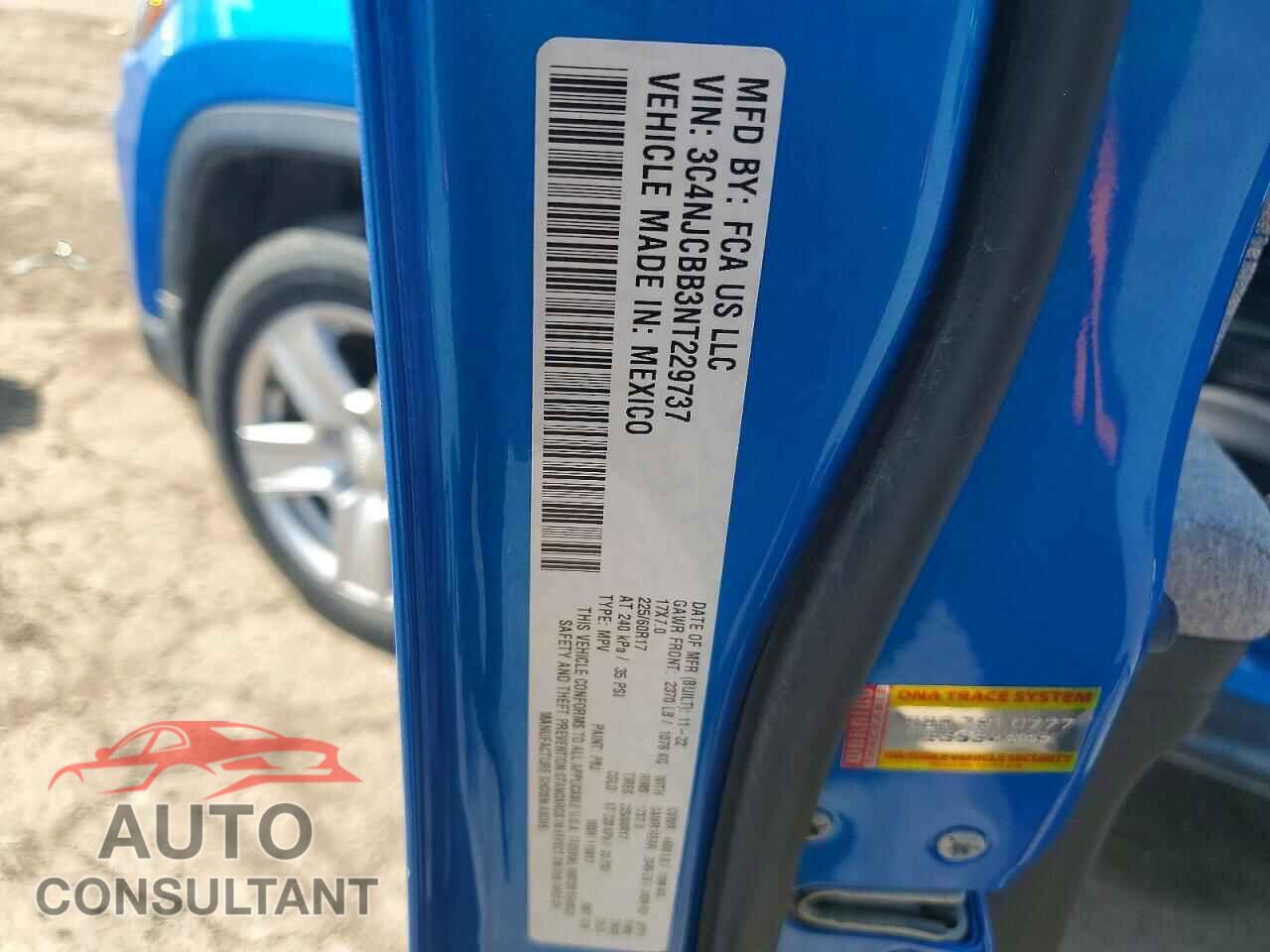 JEEP COMPASS 2022 - 3C4NJCBB3NT229737