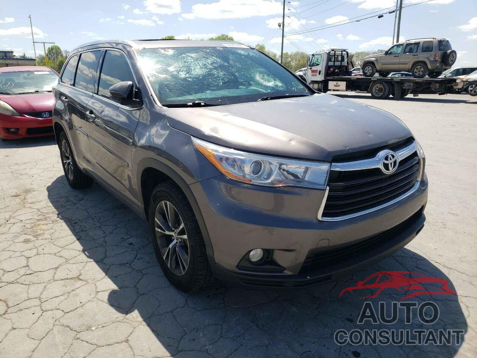 TOYOTA HIGHLANDER 2016 - 5TDKKRFH3GS506899