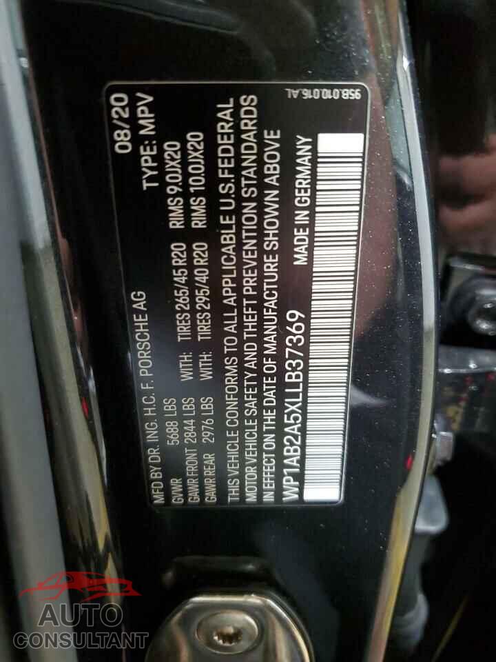 PORSCHE MACAN 2020 - WP1AB2A5XLLB37369