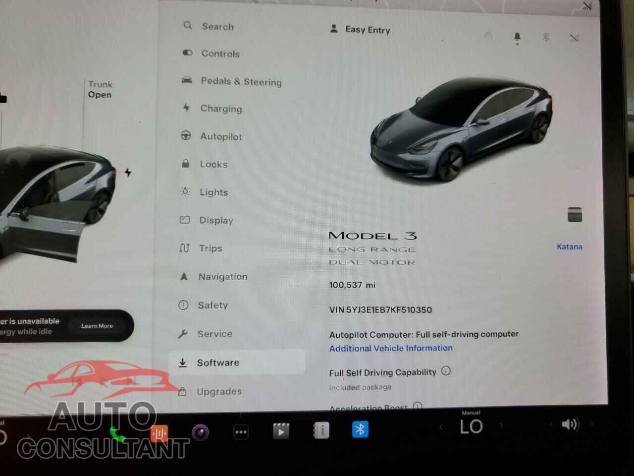 TESLA MODEL 3 2019 - 5YJ3E1EB7KF510350