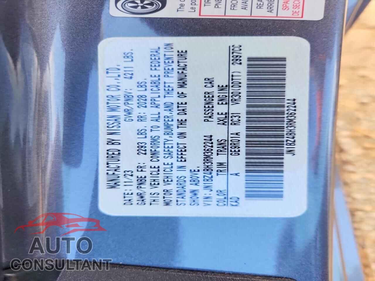 NISSAN ALL OTHER 2024 - JN1BZ4BH3RM362244