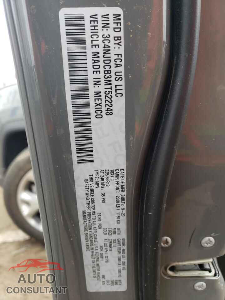 JEEP COMPASS 2021 - 3C4NJDCB3MT522248