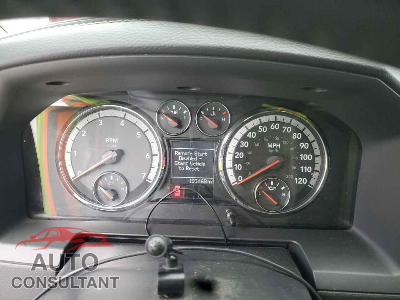 DODGE RAM 1500 2012 - 3C6JD7CT0CG103210
