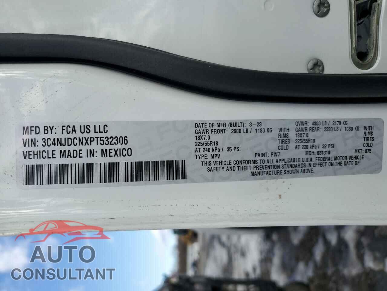 JEEP COMPASS 2023 - 3C4NJDCNXPT532306