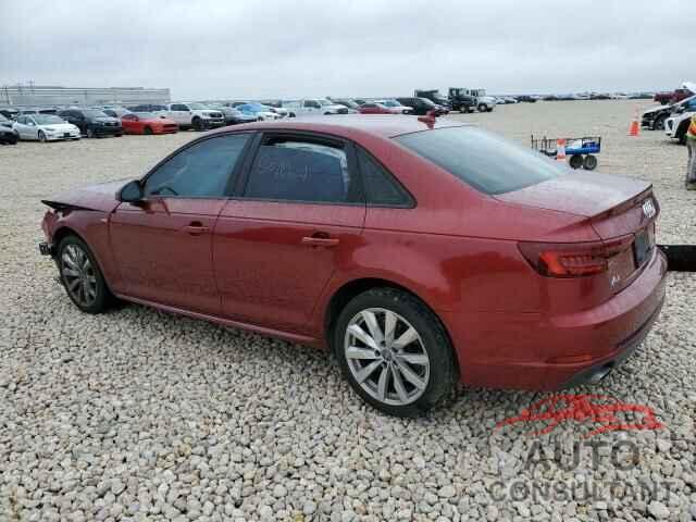 AUDI A4 2018 - WAUKMAF4XJA122239