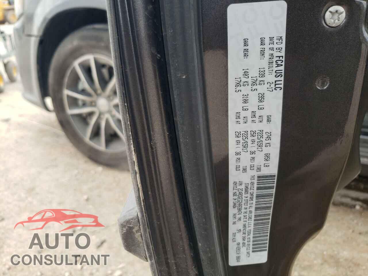DODGE CARAVAN 2017 - 2C4RDGEG2HR690474