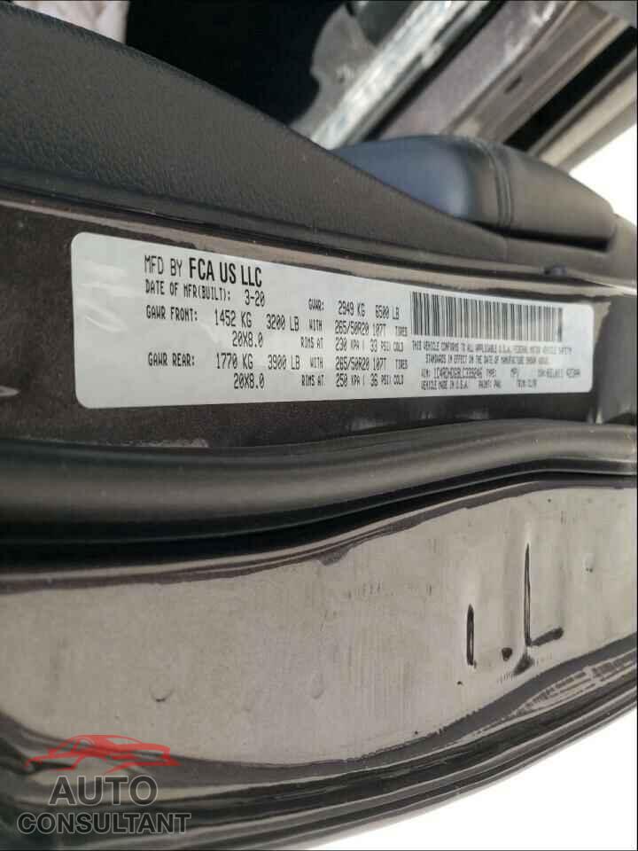 DODGE DURANGO 2020 - 1C4RDHDG9LC339246