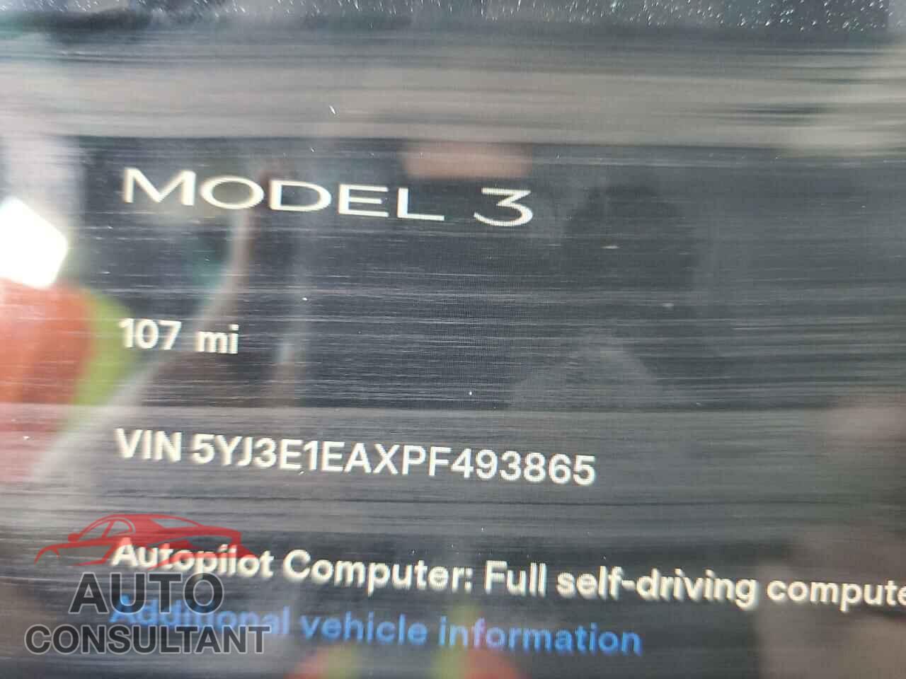 TESLA MODEL 3 2023 - 5YJ3E1EAXPF493865