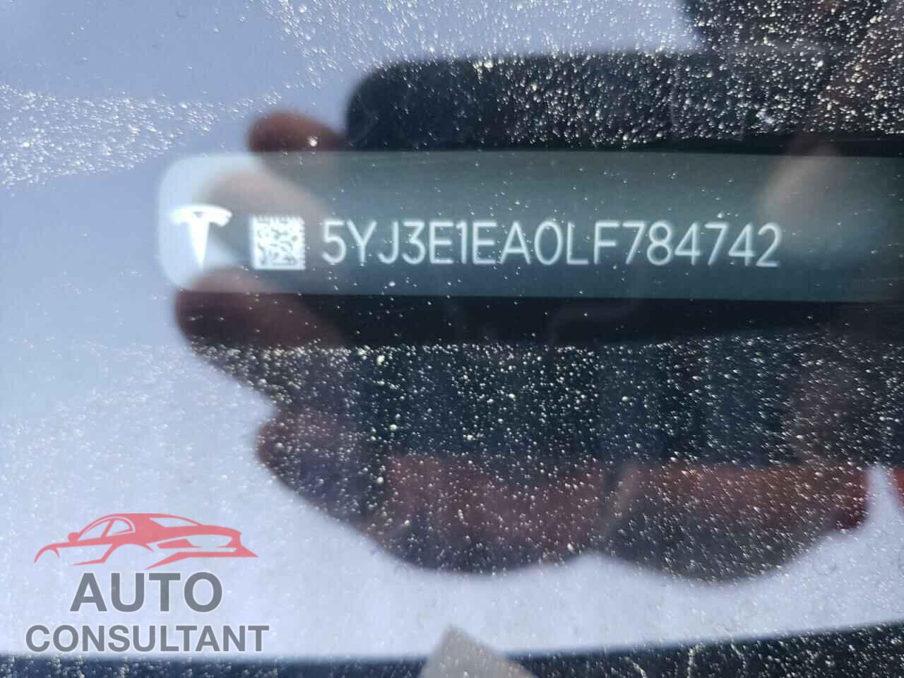 TESLA MODEL 3 2020 - 5YJ3E1EA0LF784742