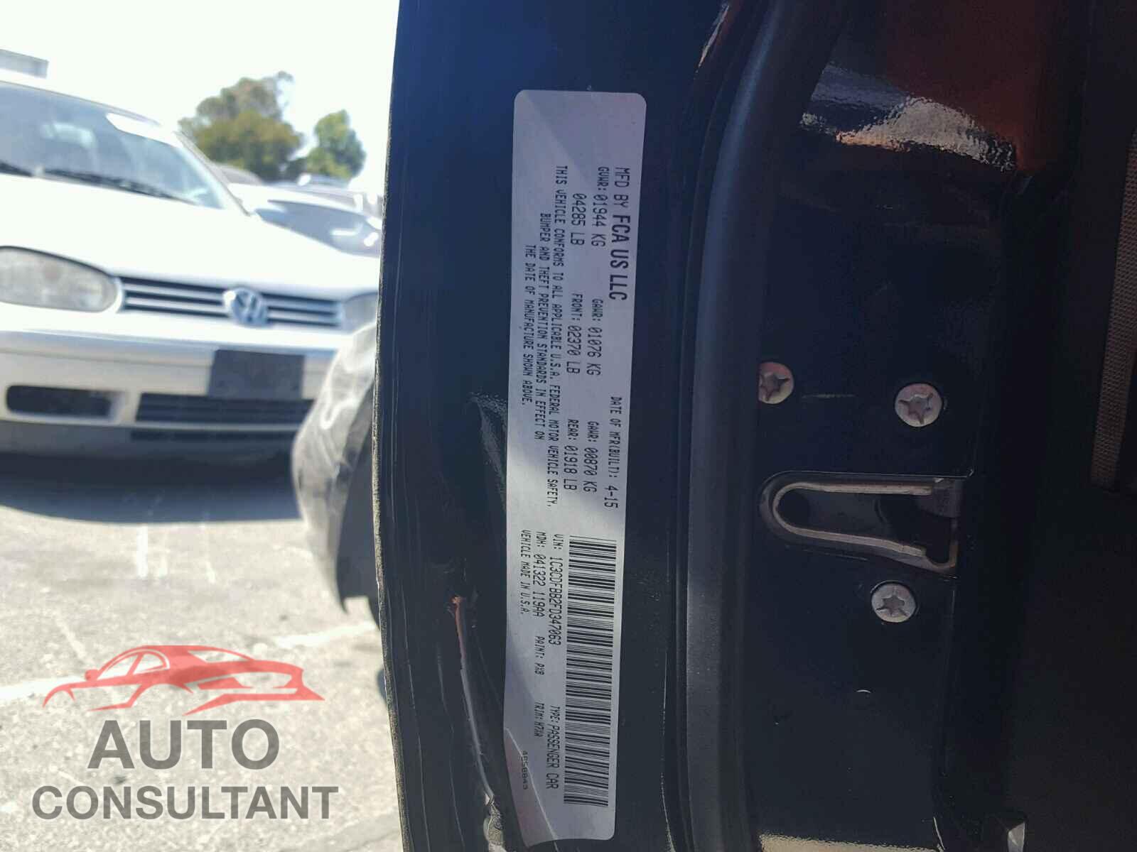 DODGE DART 2015 - 1C3CDFBB2FD347063