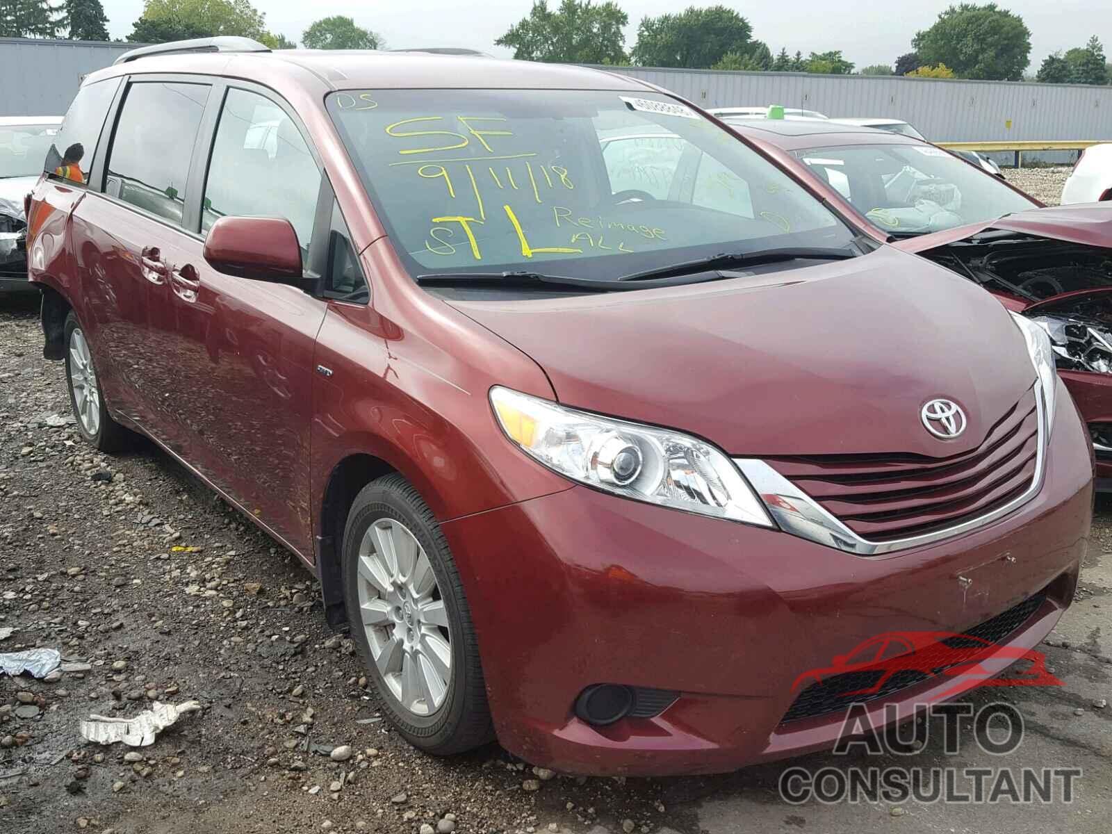 TOYOTA SIENNA LE 2017 - 5TDJZ3DC9HS149516