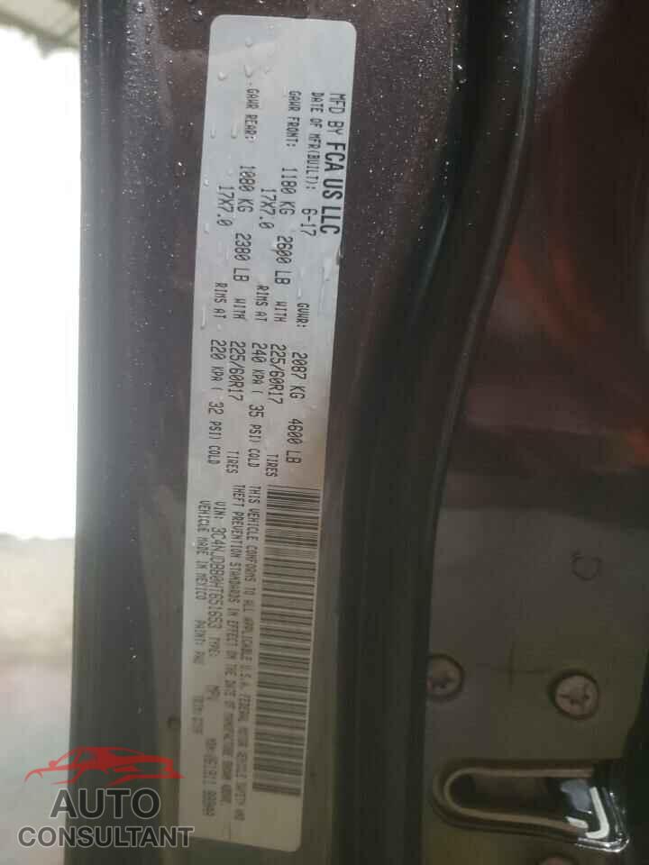 JEEP COMPASS 2017 - 3C4NJDBB0HT651653