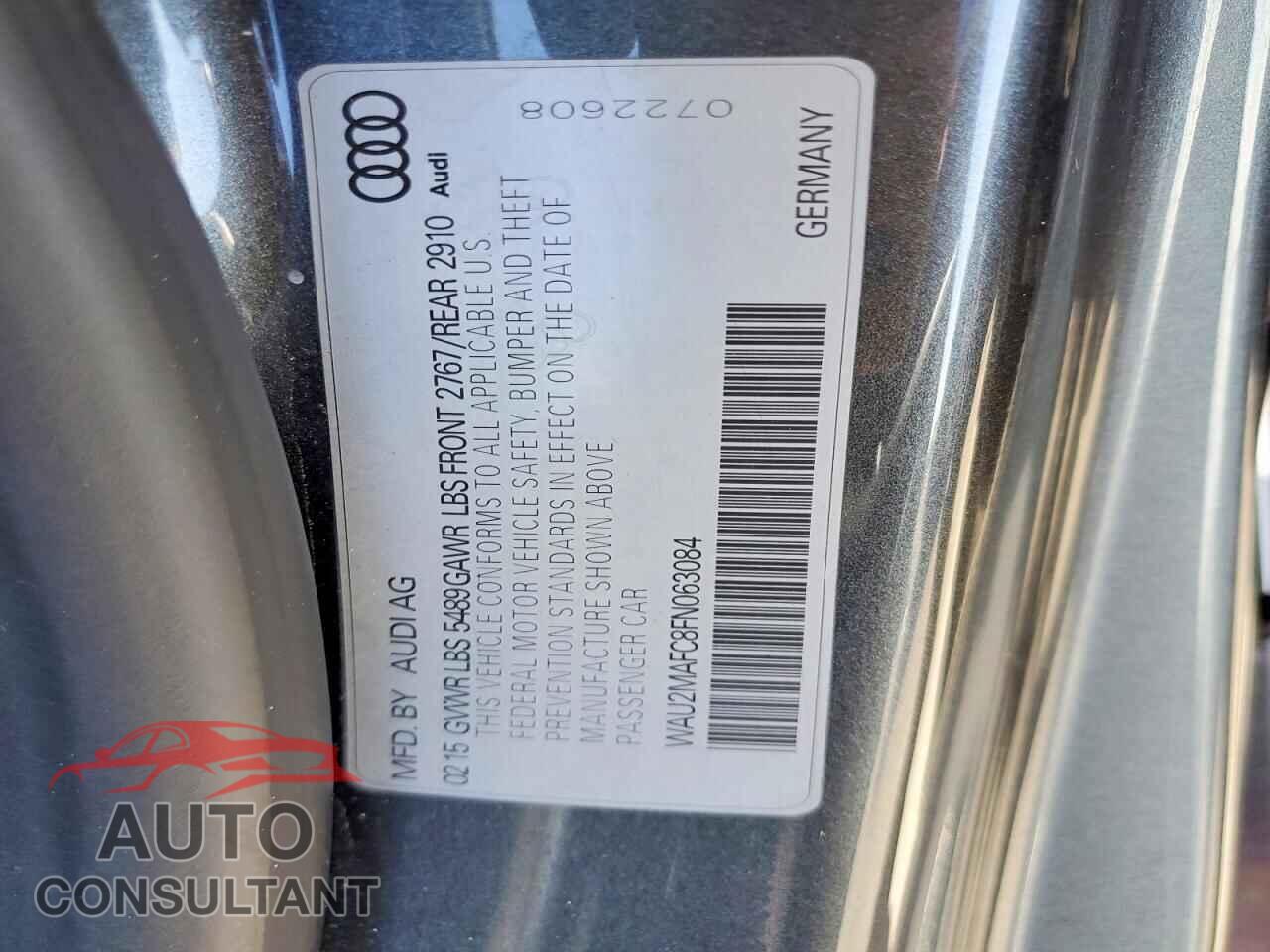 AUDI A7 2015 - WAU2MAFC8FN063084