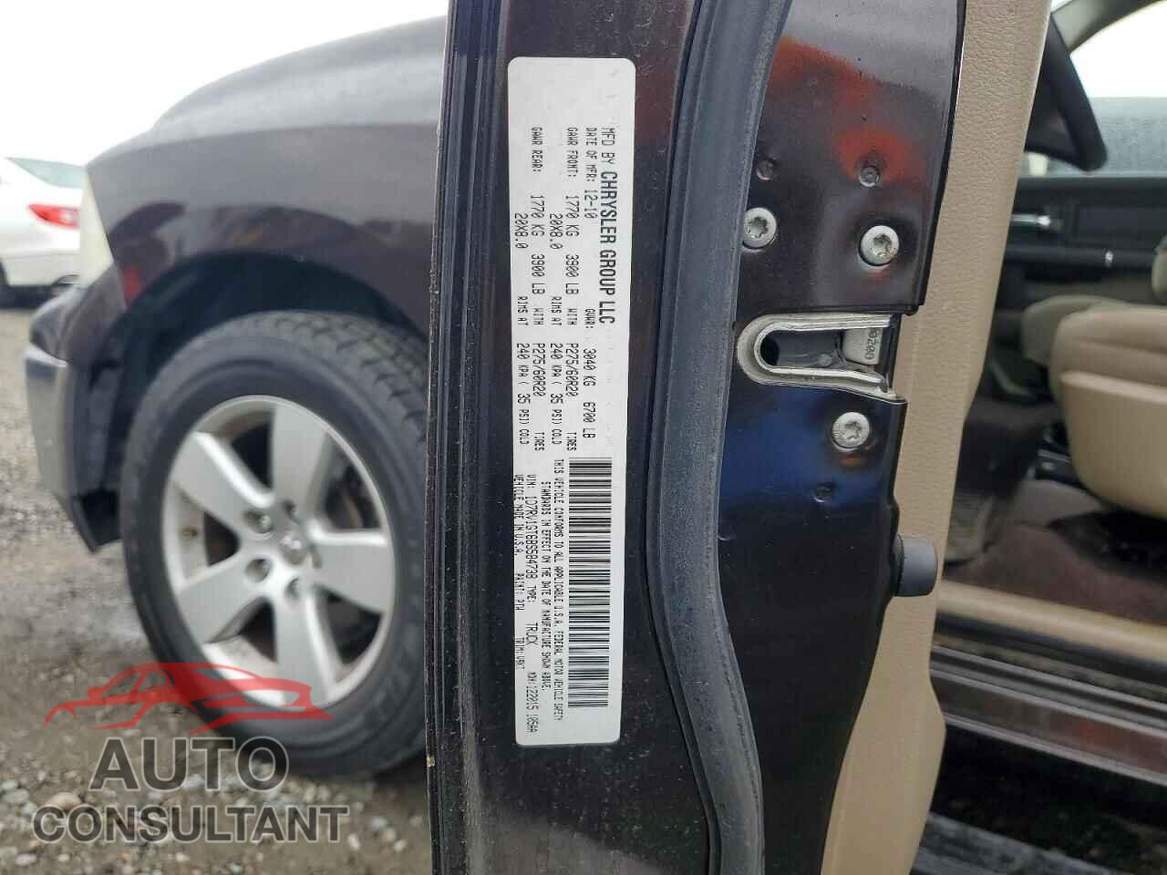 DODGE RAM 1500 2011 - 1D7RV1GT6BS584738