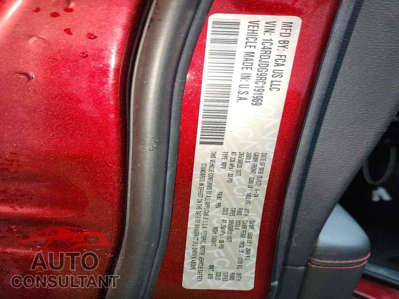 DODGE DURANGO 2024 - 1C4RDJDG9RC191969