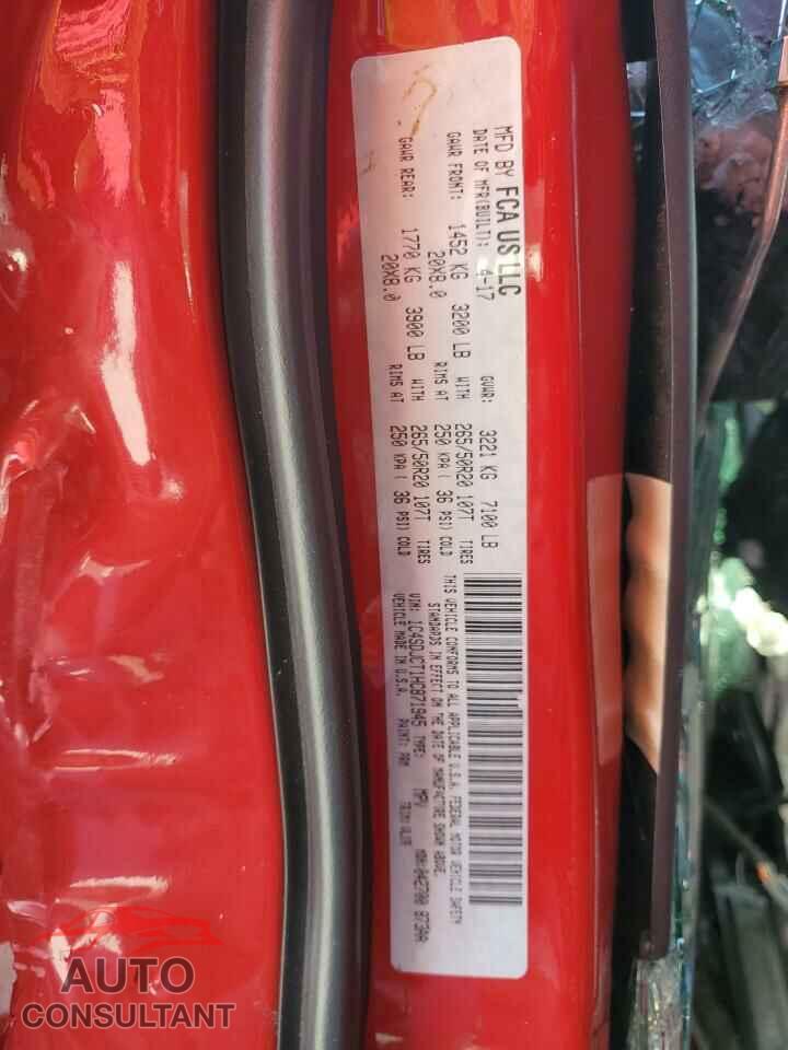 DODGE DURANGO 2017 - 1C4SDJCT1HC871945