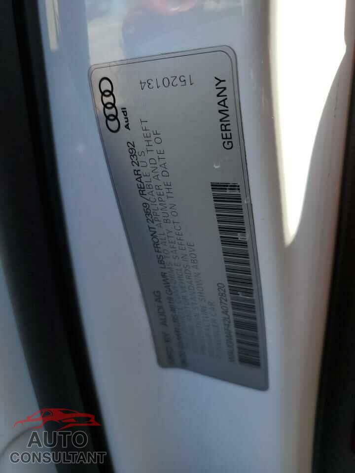 AUDI A4 2020 - WAUGMAF42LA072820