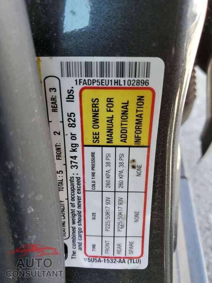 FORD CMAX 2017 - 1FADP5EU1HL102896