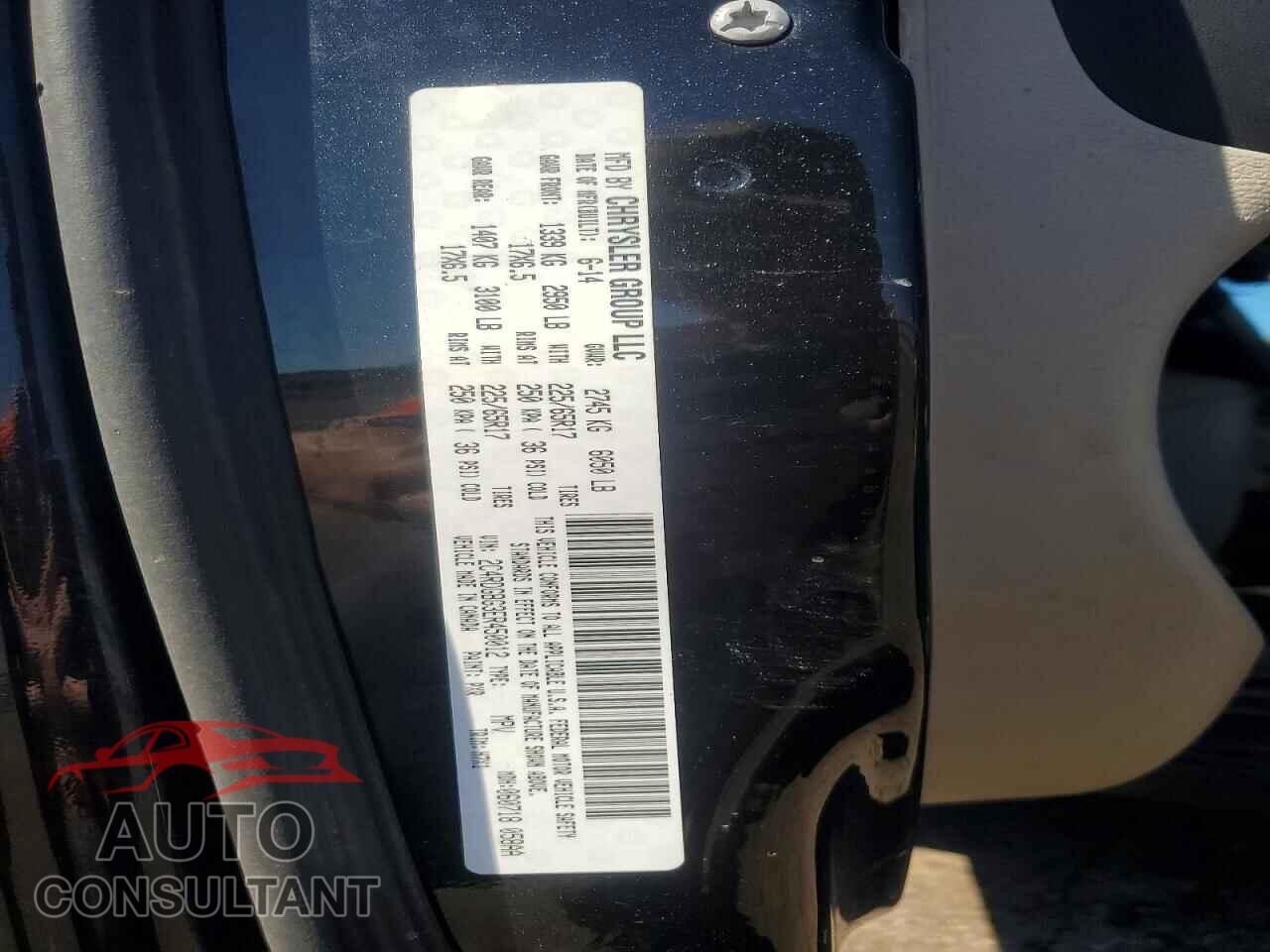 DODGE CARAVAN 2014 - 2C4RDGBG3ER450012