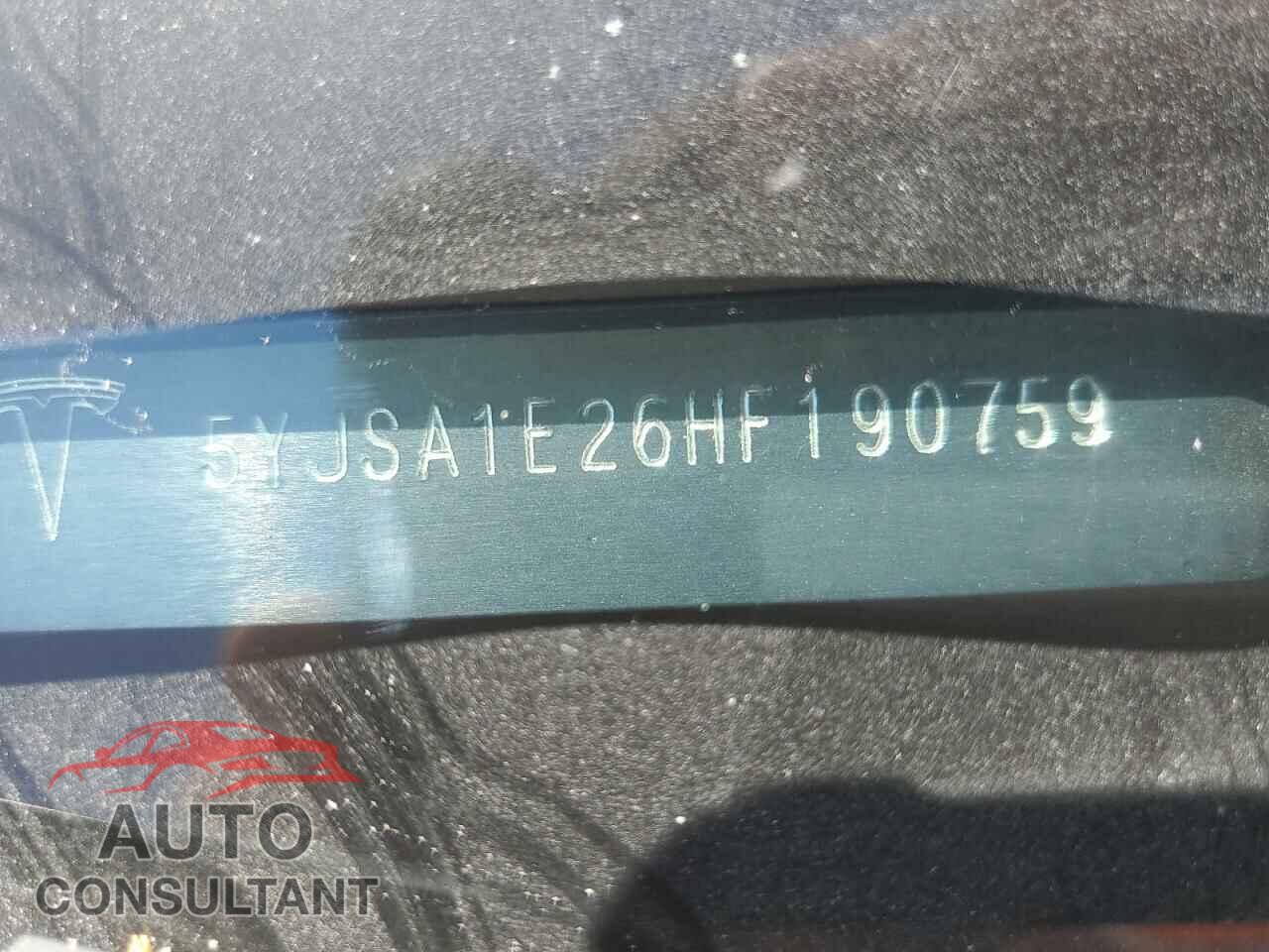 TESLA MODEL S 2017 - 5YJSA1E26HF190759