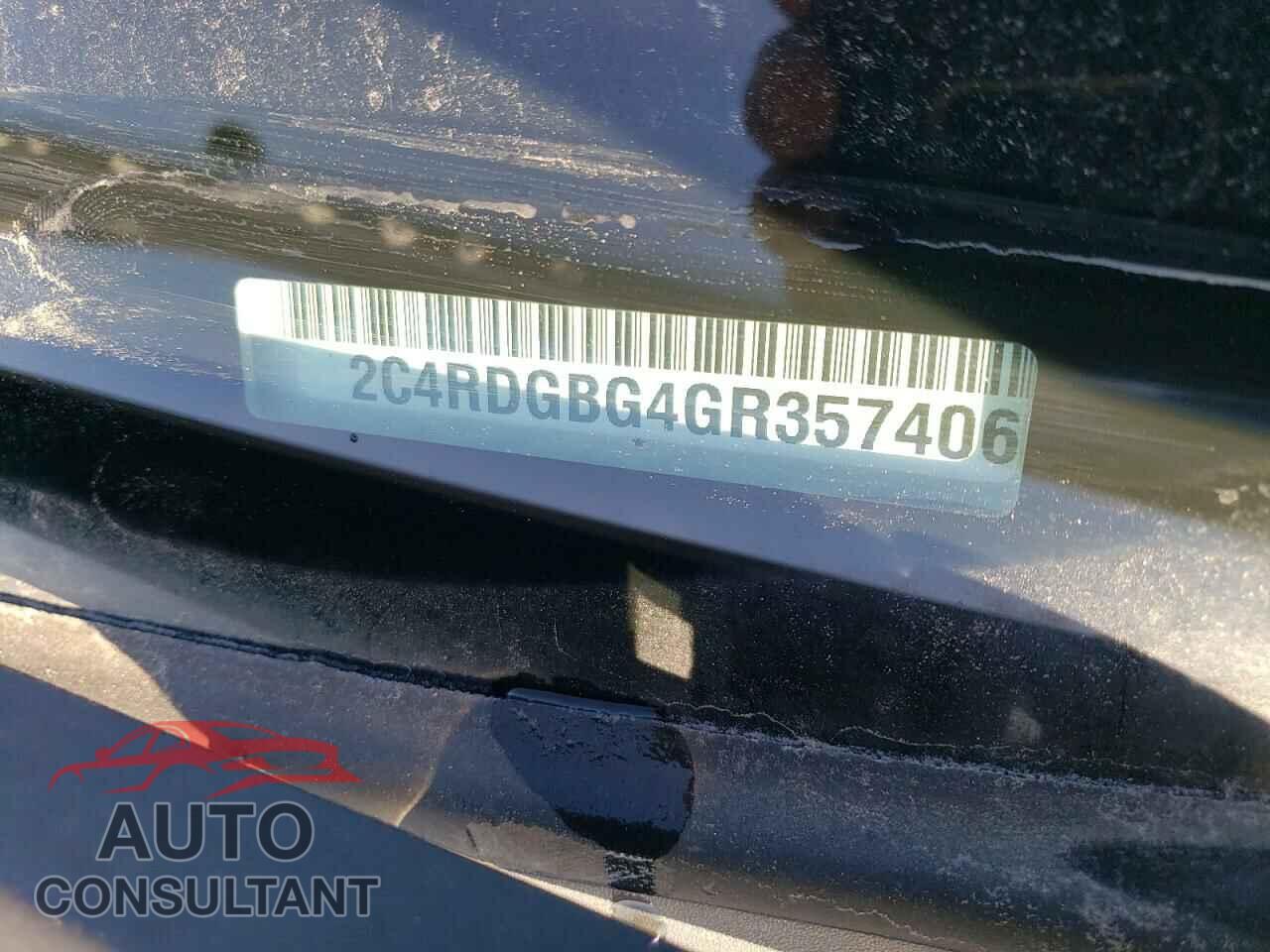 DODGE CARAVAN 2016 - 2C4RDGBG4GR357406